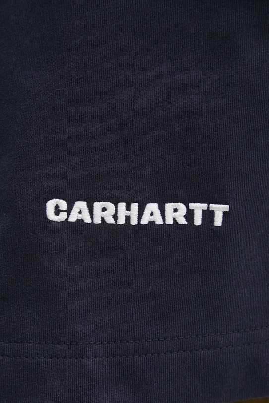Carhartt WIP t-shirt in cotone SS Link Script T-Shirt blu navy I031373.00BXX