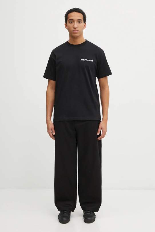 Carhartt WIP t-shirt bawełniany SS Archive Script T-Shirt I036001.89XX czarny