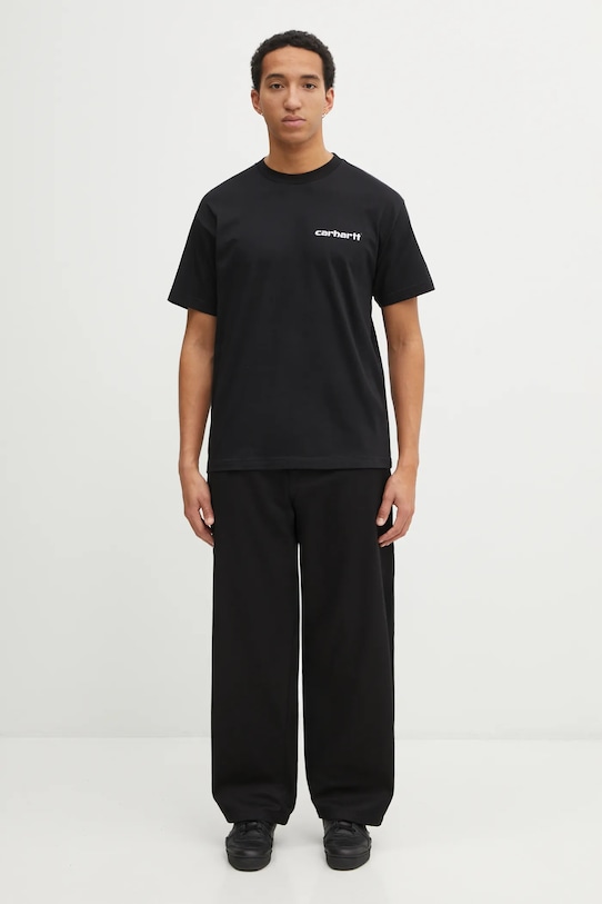 Carhartt WIP t-shirt bawełniany SS Archive Script T-Shirt I036001.89XX czarny