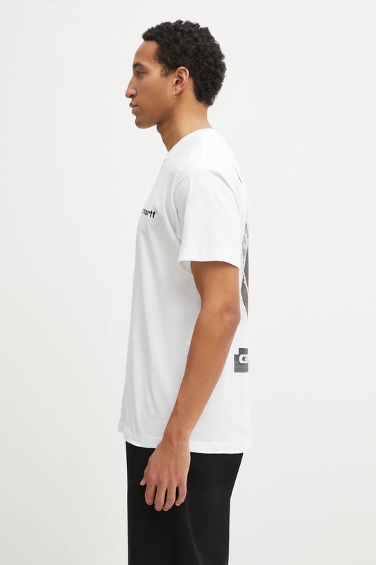 Carhartt WIP t-shirt bawełniany SS Archive Script T-Shirt I036001.02XX biały SS26