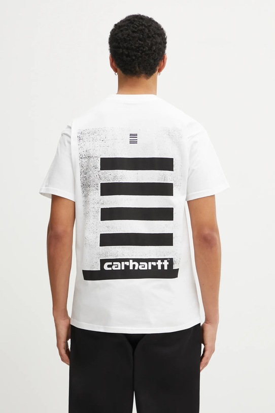 Carhartt WIP t-shirt bawełniany SS Archive Lines T-Shirt nadruk biały I036003.02XX