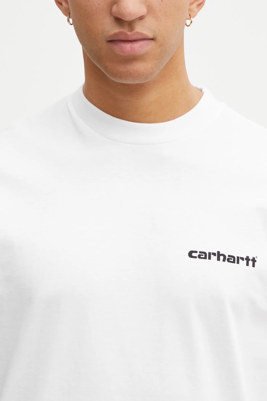 Carhartt WIP t-shirt bawełniany SS Archive Lines T-Shirt biały I036003.02XX