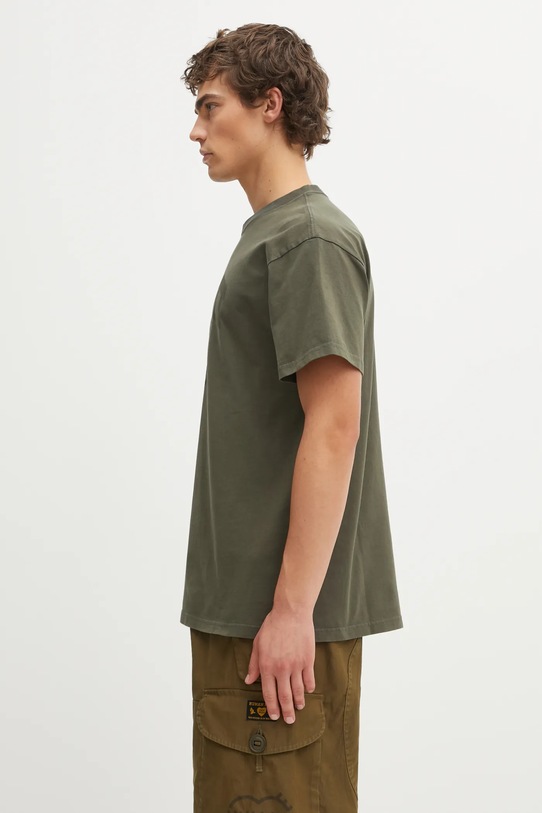 Carhartt WIP t-shirt bawełniany SS Faded Pond Corps T-Shirt I036064.6360 zielony SS26