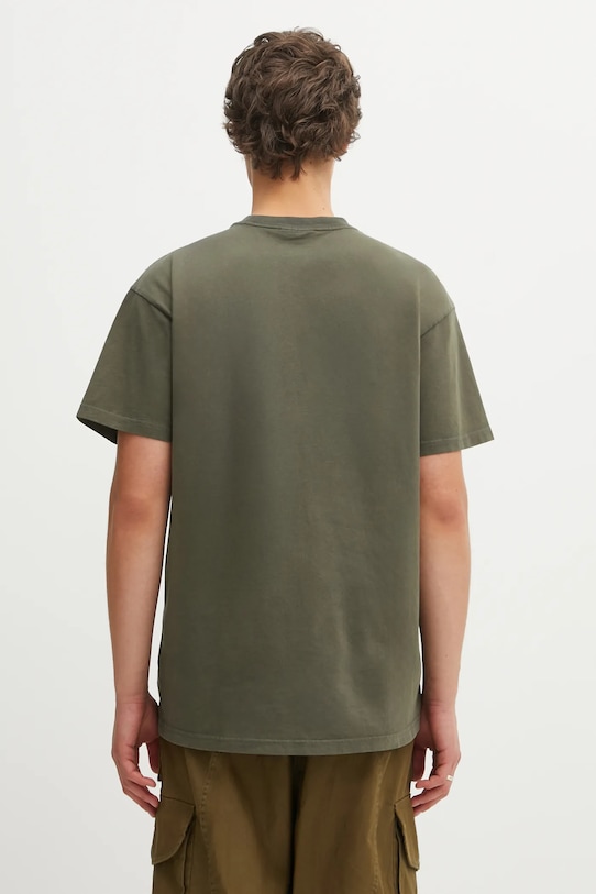 Odzież Carhartt WIP t-shirt bawełniany SS Faded Pond Corps T-Shirt I036064.6360 zielony