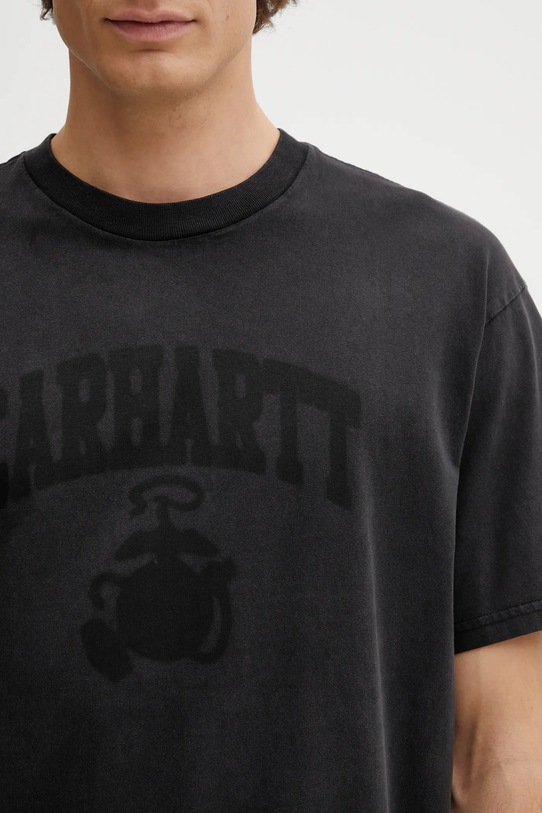 Carhartt WIP t-shirt bawełniany SS Faded Pond Corps T-Shirt czarny I036064.8960
