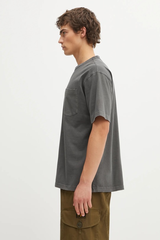 Carhartt WIP t-shirt bawełniany SS Torion Pocket T-Shirt I035957.89B7 szary SS26
