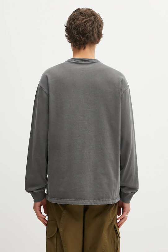 Odzież Carhartt WIP longsleeve bawełniany LS Torion Pocket T-Shirt I035958.89B7 szary