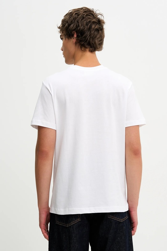 Odzież A.P.C. t-shirt bawełniany T-SHIRT MANCHES COURTES TACHE BLANCHE COHBM.M26458 biały