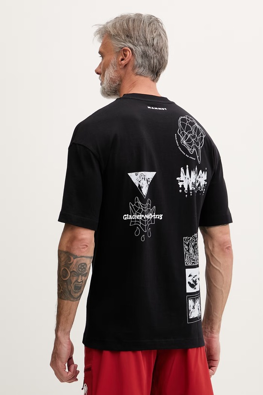 Mammut T-shirt męski bawełniany czarny 1017.07520