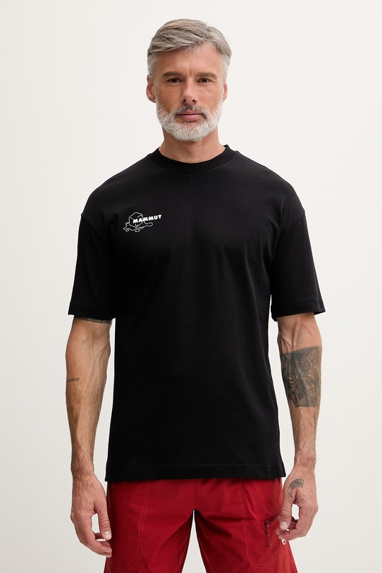 Odzież Mammut T-shirt męski bawełniany 1017.07520 czarny