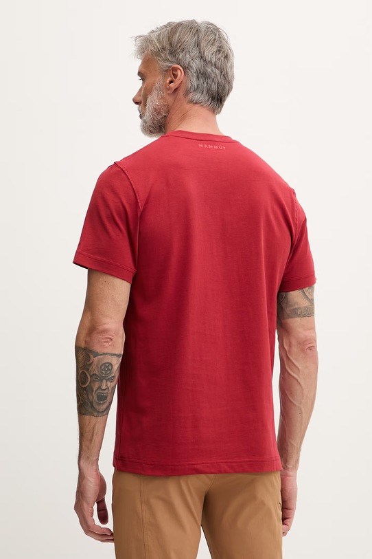 Odzież Mammut T-shirt męski bawełniany 1017.07580 bordowy