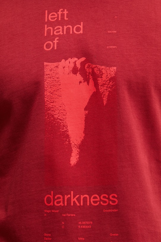 Mammut T-shirt męski bawełniany 1017.07580 bordowy