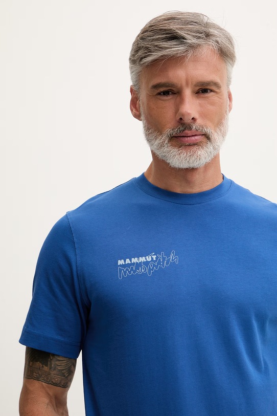 Mammut T-shirt męski bawełniany fioletowy 1017.07600