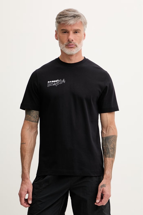 Odzież Mammut T-shirt męski bawełniany 1017.07600 czarny