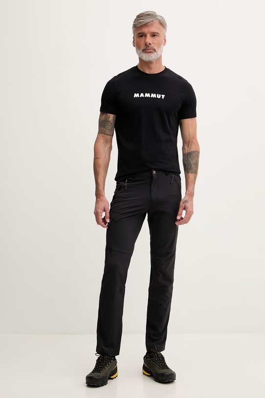 Mammut T-shirt męski bawełniany 1017.07820 czarny SS26