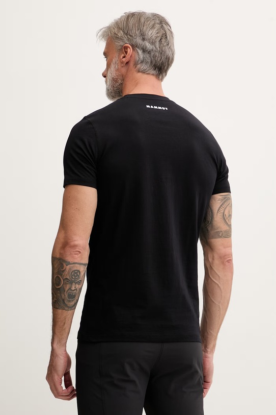 Odzież Mammut T-shirt męski bawełniany 1017.07820 czarny