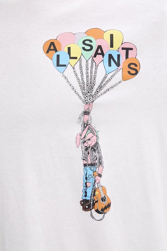 AllSaints футболка из хлопка M008PA бежевый