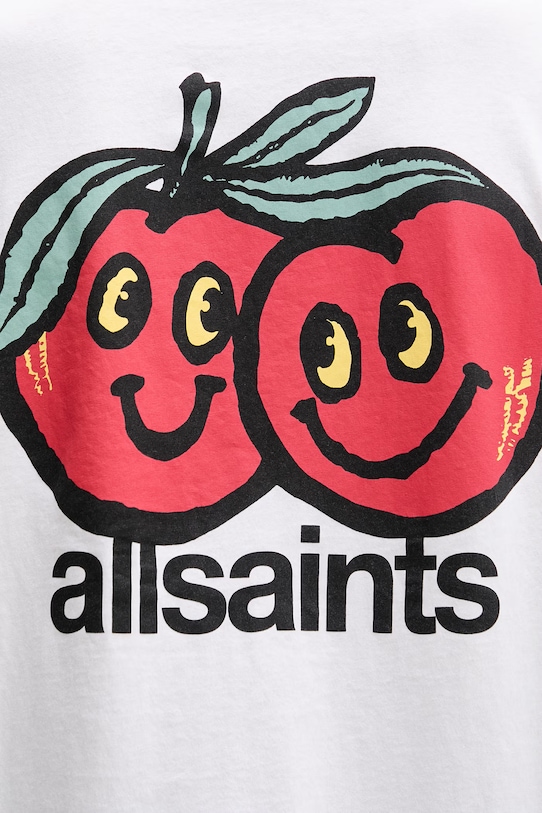 AllSaints t-shirt basic ανδρικό βαμβακερό MUTUAL M113PE μπεζ