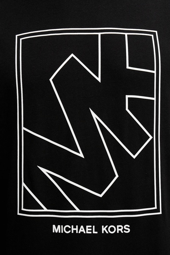 Michael Kors t-shirt bawełniany CR652SY1V2 czarny
