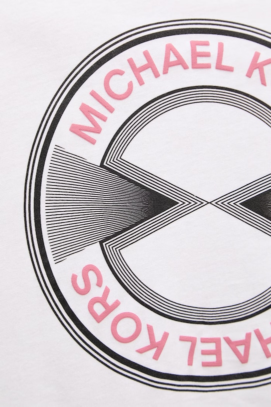 Michael Kors t-shirt męski bawełniany CR652VEFV4 biały