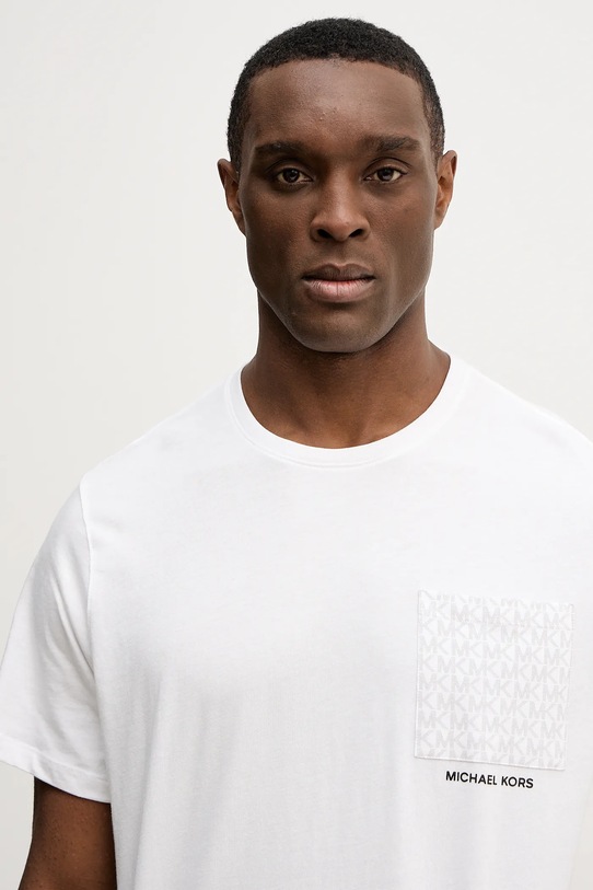 Michael Kors t-shirt bawełniany biały CR652T1FV4