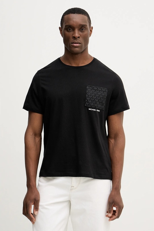 Michael Kors t-shirt bawełniany bawełna czarny CR652T1FV4