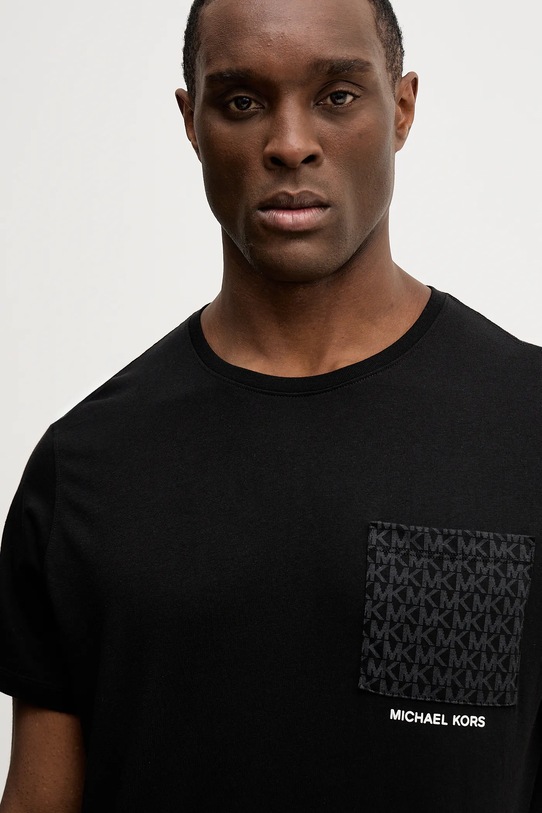 Michael Kors t-shirt bawełniany czarny CR652T1FV4