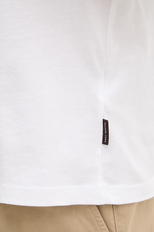 Michael Kors t-shirt męski bawełniany CR652YHFV4 biały