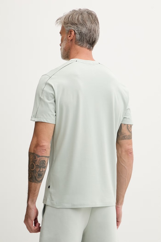 Odzież On T-shirt męski z bawełną Focus 1MF10240229 zielony