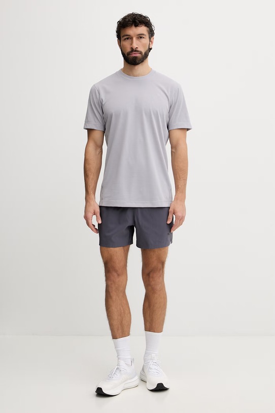 On t-shirt treningowy męski 1MF11781291 szary SS26