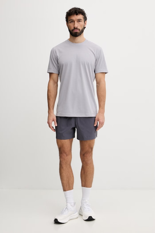 On t-shirt treningowy męski 1MF11781291 szary SS26