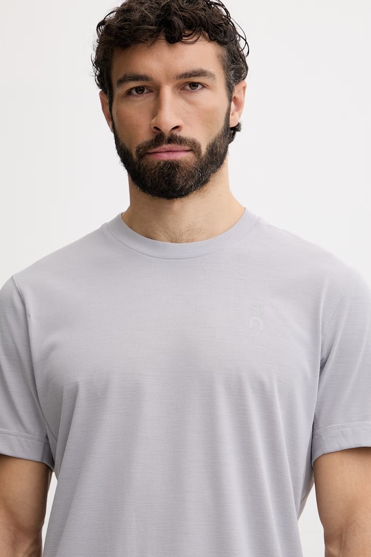 On t-shirt treningowy męski szary 1MF11781291