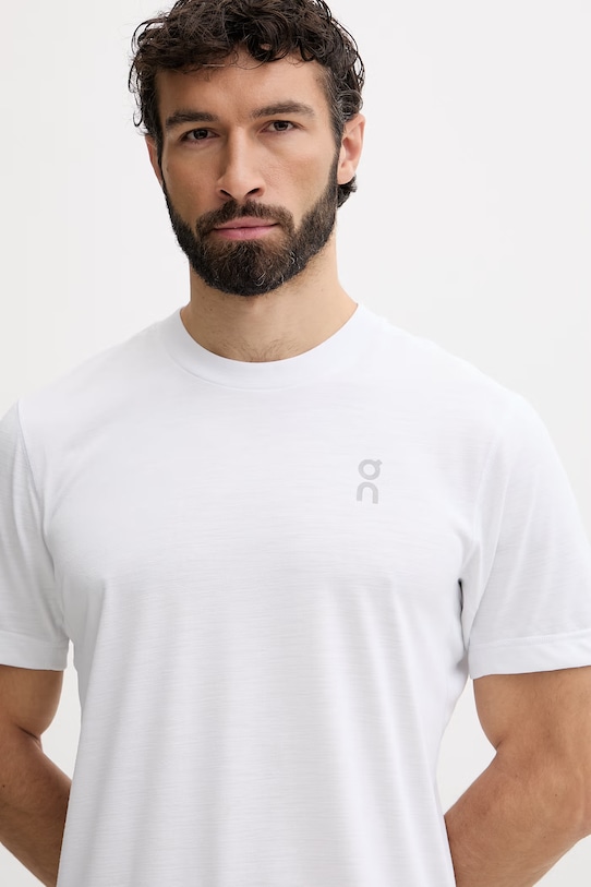 On t-shirt treningowy męski biały 1MG10280069