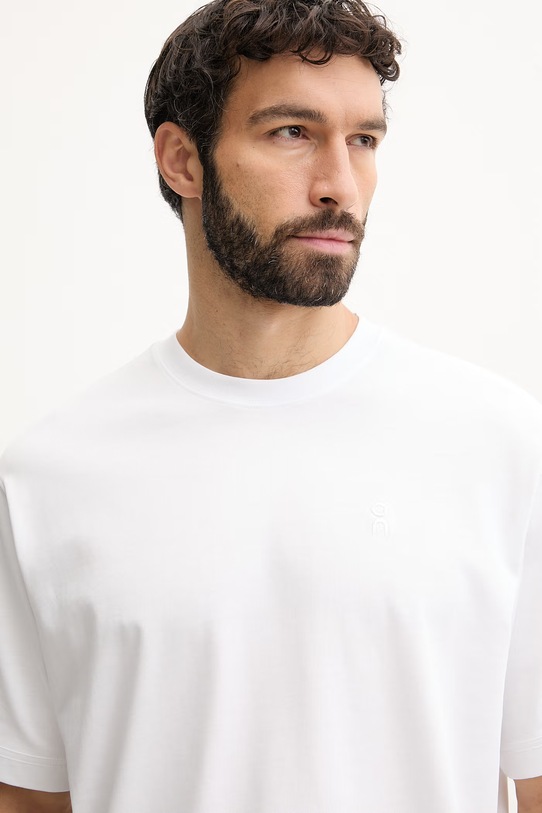 On t-shirt bawełniany Club Collective biały 1MG11230069