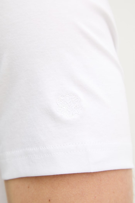 Mos Mosh t-shirt bawełniany Perry 500930 biały