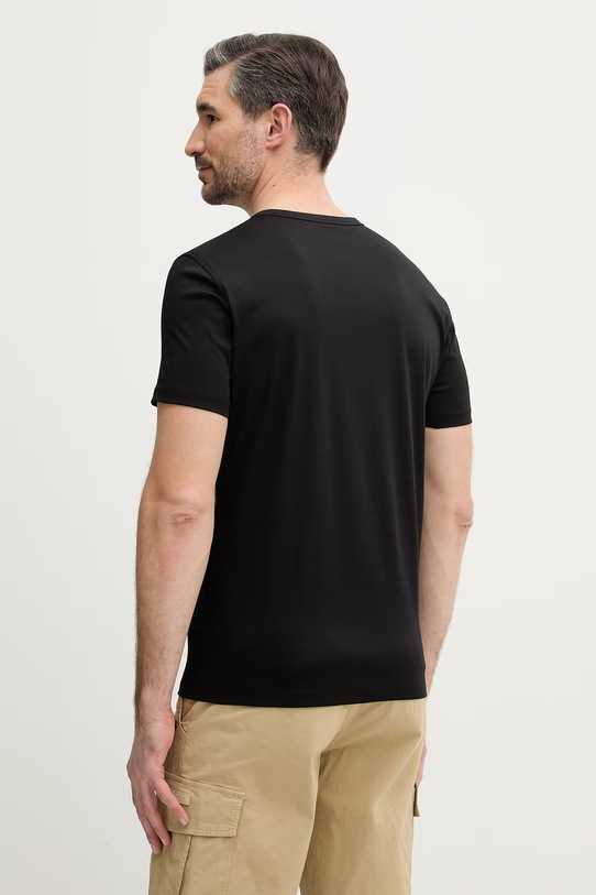 Odzież Mos Mosh t-shirt bawełniany Perry 500930 czarny