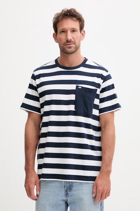 Helly Hansen t-shirt męski bawełniany HUDSON granatowy 54530