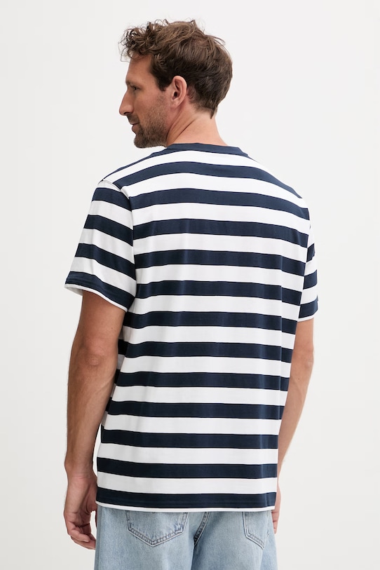 Odzież Helly Hansen t-shirt męski bawełniany HUDSON 54530 granatowy