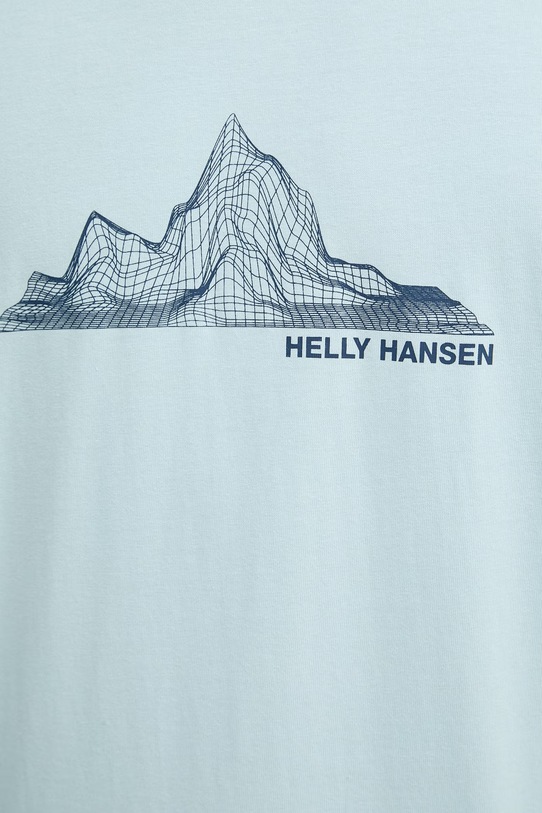 Helly Hansen T-shirt męski bawełniany MASSIF GRAPHIC 54600.538 niebieski