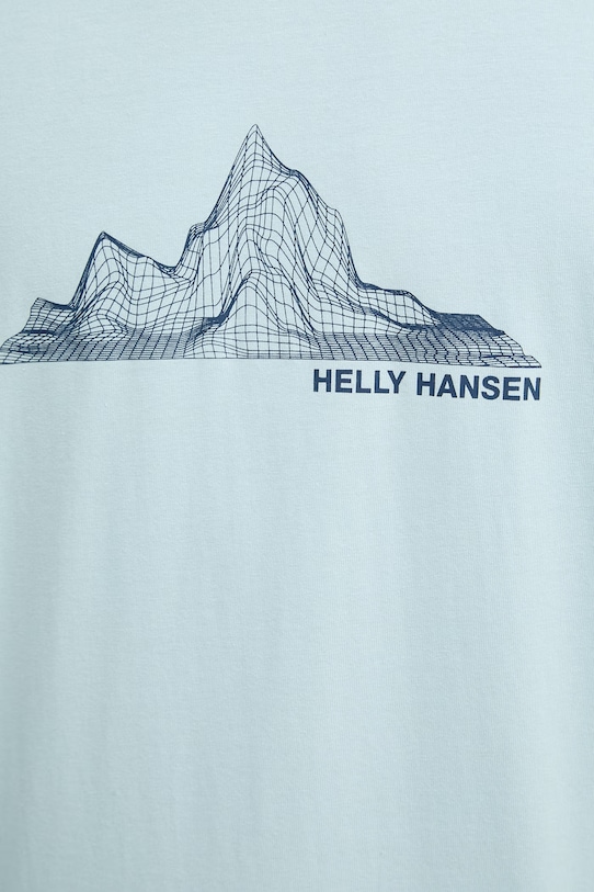 Helly Hansen T-shirt męski bawełniany MASSIF GRAPHIC 54600.538 niebieski