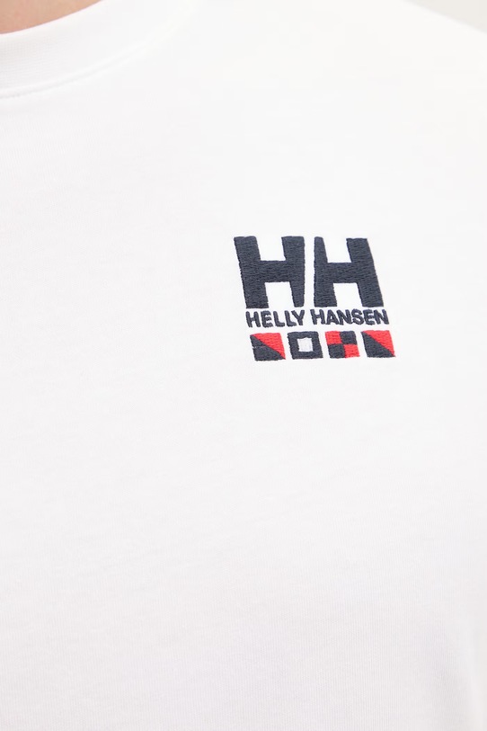 Helly Hansen t-shirt męski bawełniany SHORELINE biały 54601.002
