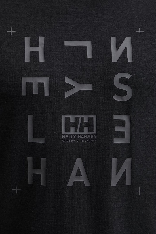 Helly Hansen t-shirt męski SKOG RECYCLED GRAPHIC 63082.991 czarny