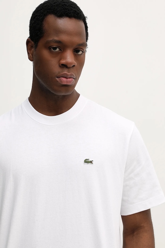 Lacoste t-shirt bawełniany biały TH0876