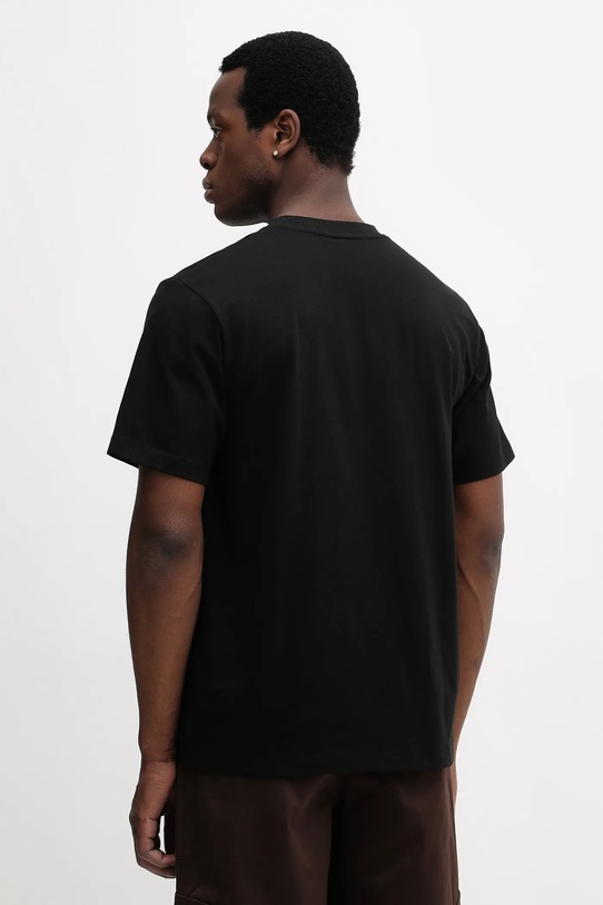 Odzież Lacoste t-shirt bawełniany TH0876 czarny