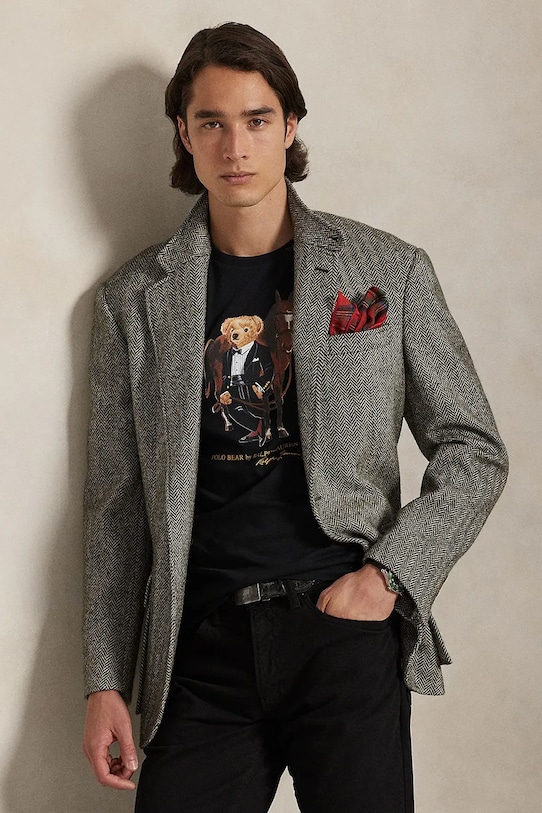 Bavlnené tričko Polo Ralph Lauren 26/1 JERSEY 710P08093002 čierna