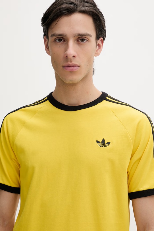 adidas Originals t-shirt bawełniany żółty KE3533