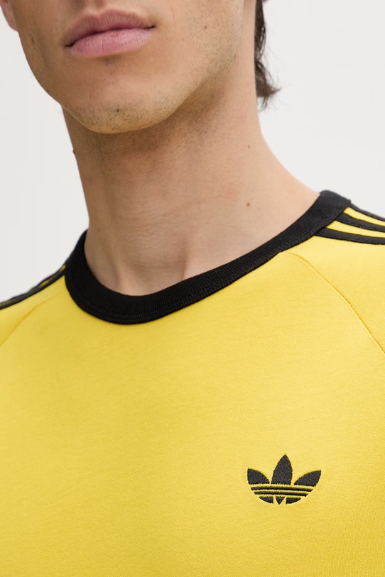 adidas Originals t-shirt bawełniany KE3533 żółty