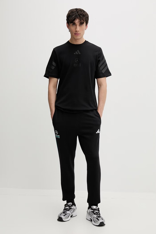 adidas t-shirt męski bawełniany x Mercedes KE5958 czarny SS26
