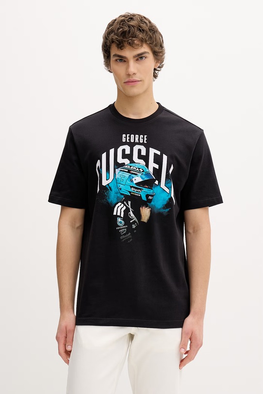 adidas T-shirt ανδρικό βαμβακερό x Mercedes μαύρο KE7746