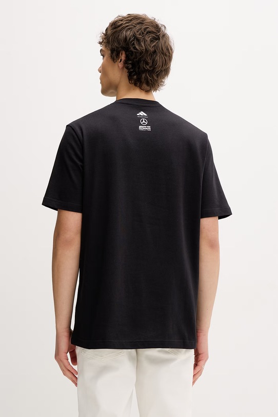 Ρούχα adidas T-shirt ανδρικό βαμβακερό x Mercedes KE7746 μαύρο